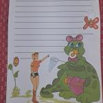 Papeis de carta xuxa