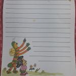Papeis de carta xuxa