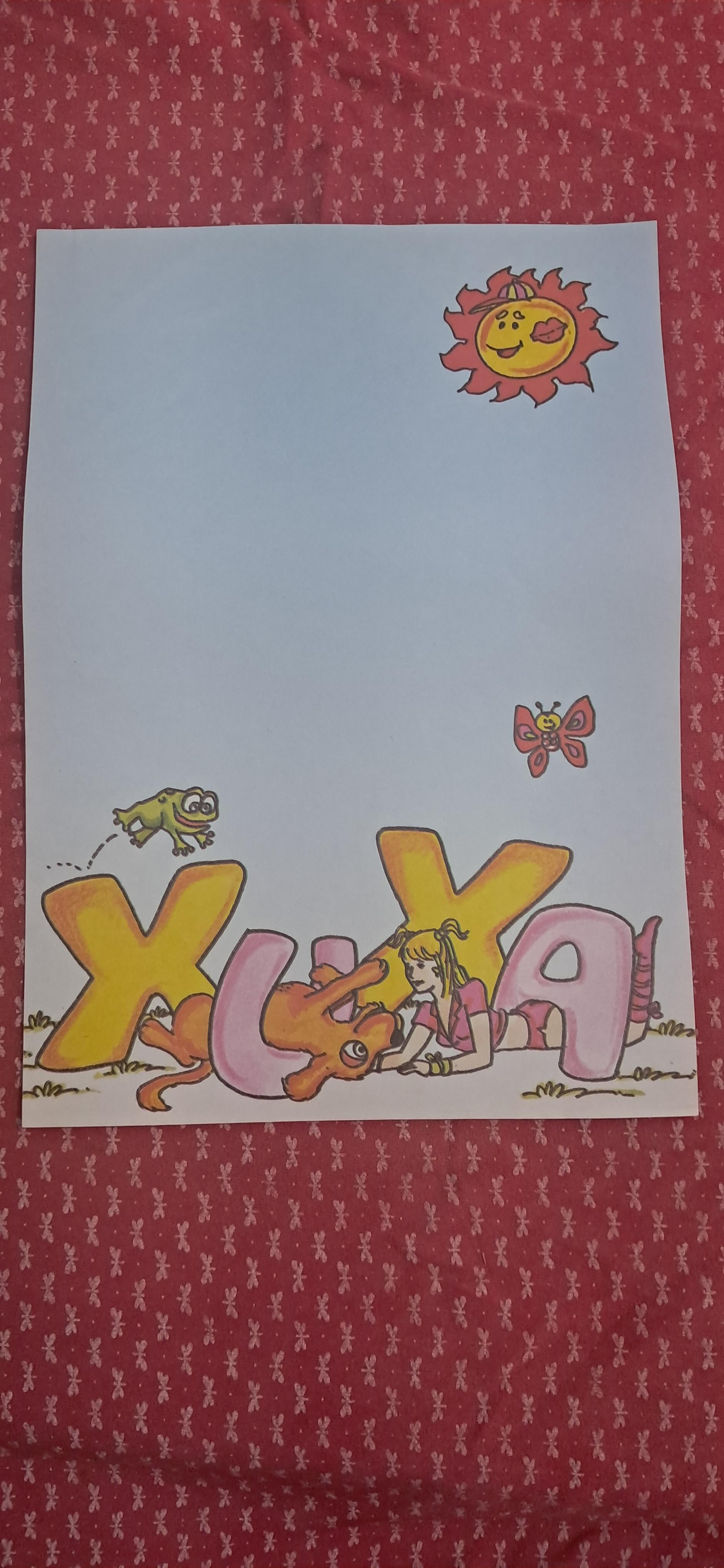 Papeis de carta xuxa