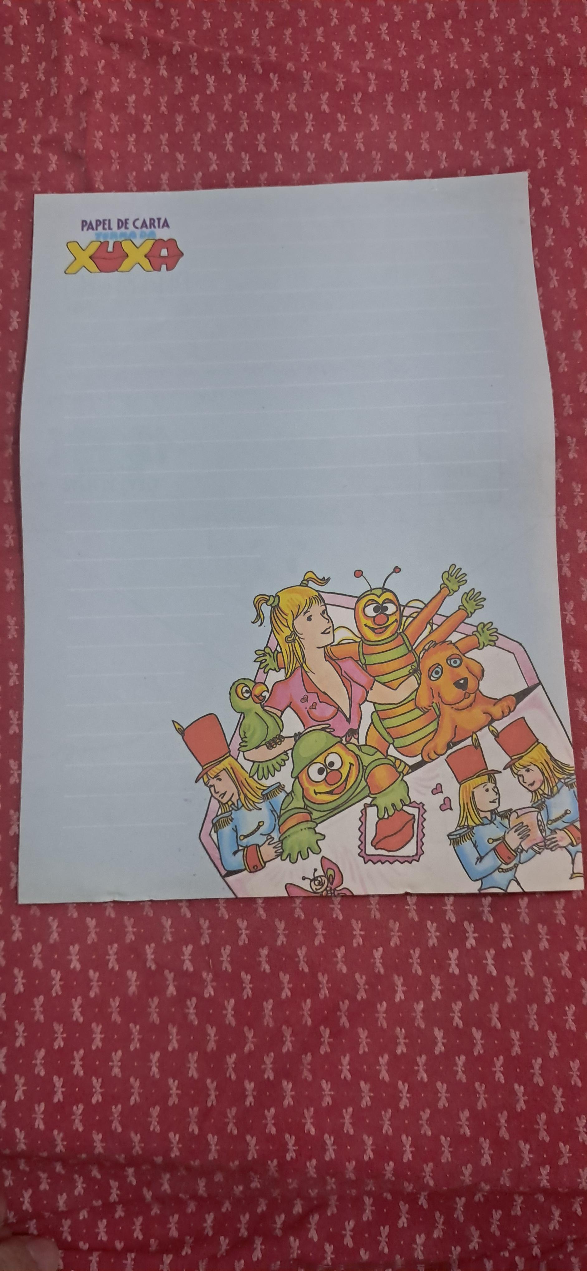 Papeis de carta xuxa