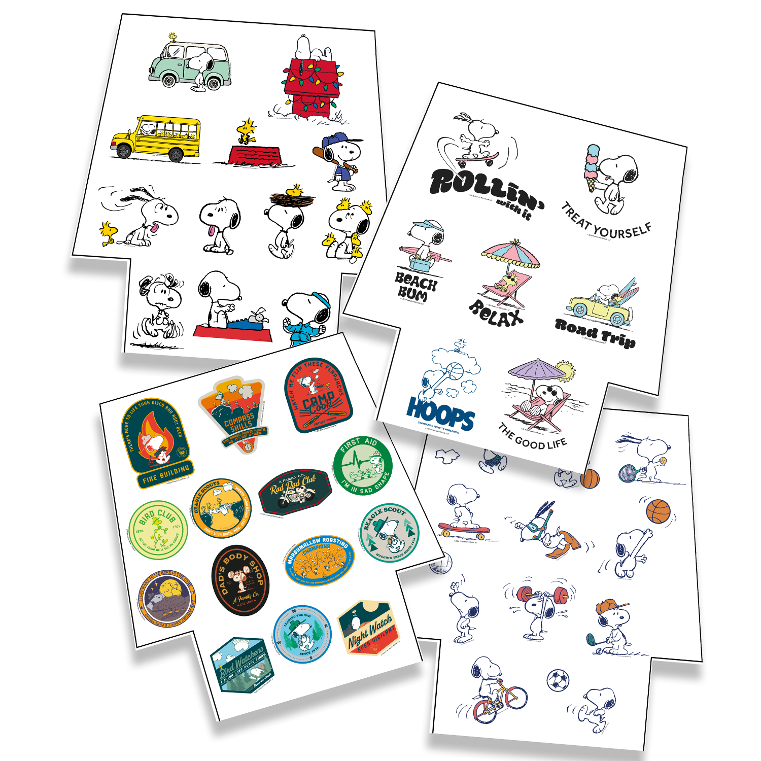 Caderno de Adesivos Snoopy - DAC