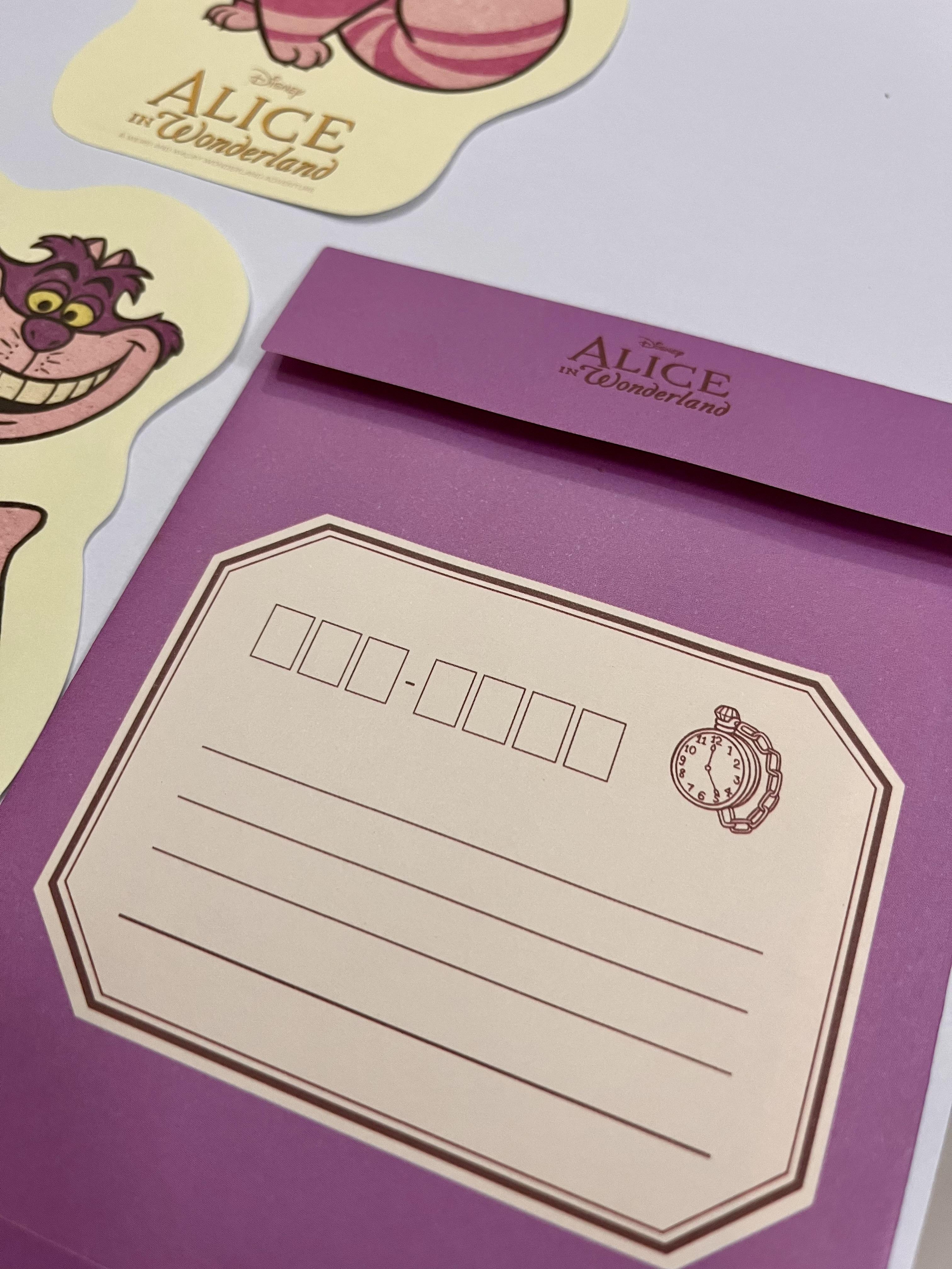 Papel de carta Alice no país das maravilhas