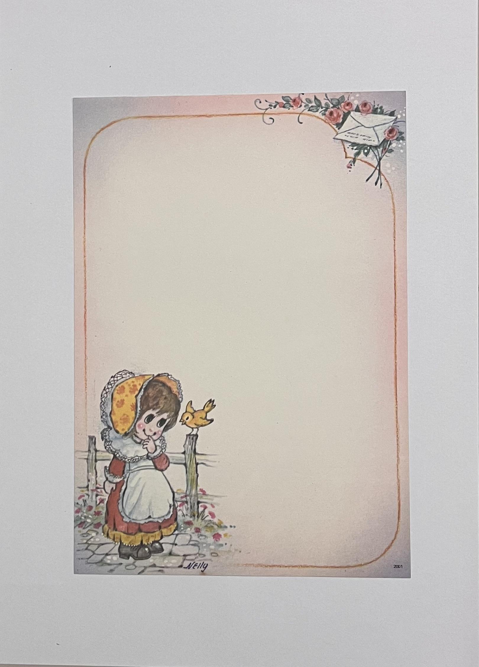 Papel de carta Nelly número 2001