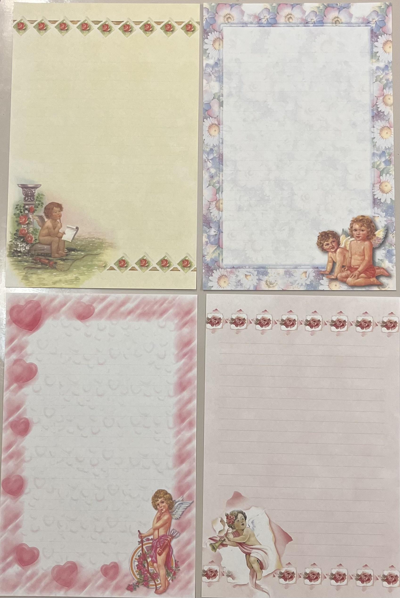 Papéis de carta angelical lote