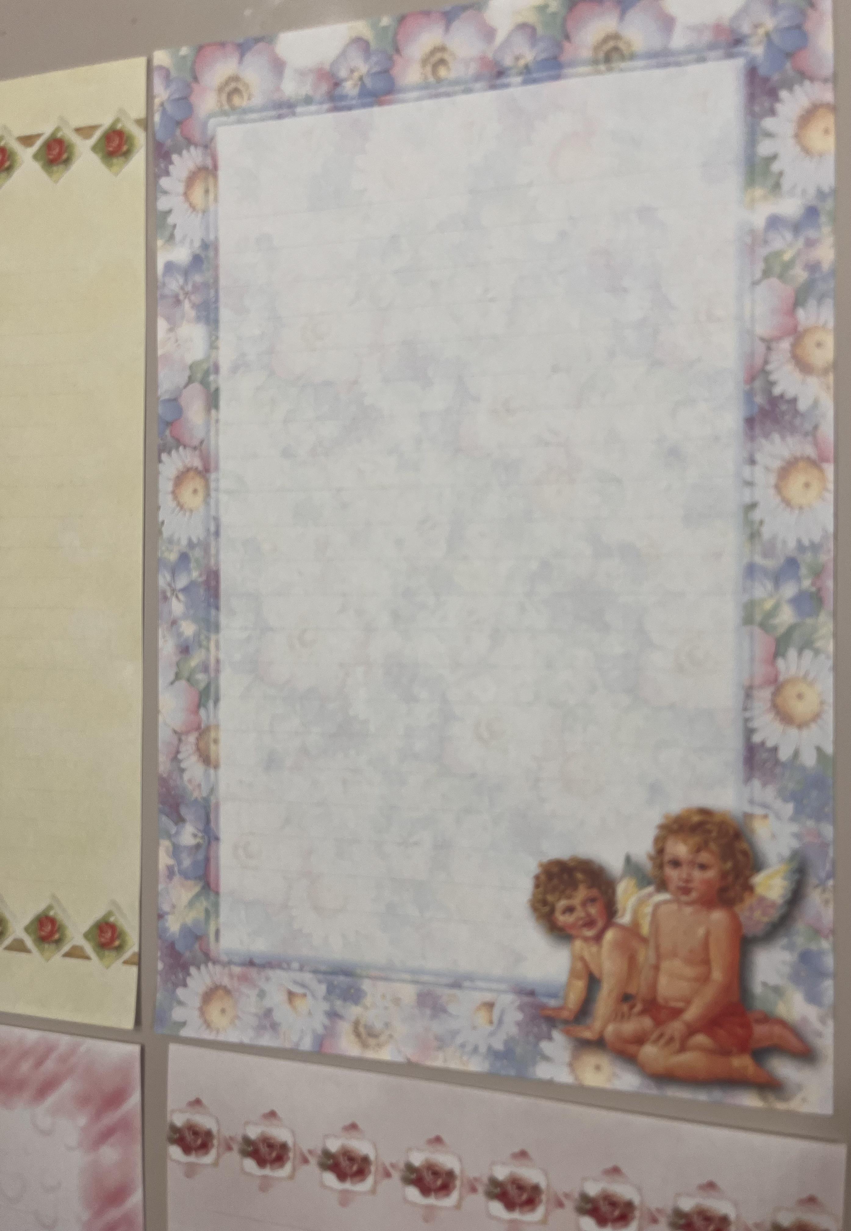 Papéis de carta angelical lote