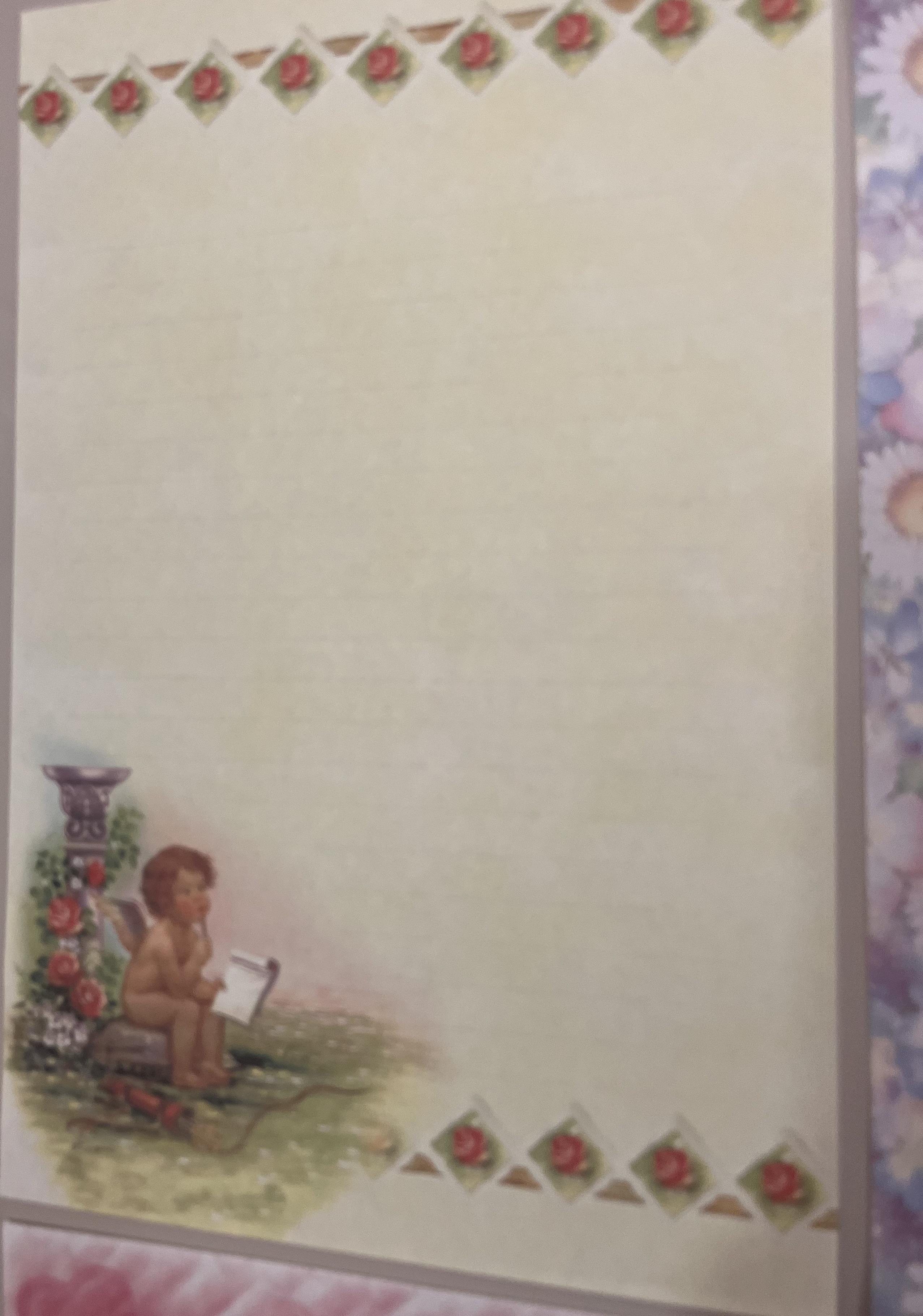 Papéis de carta angelical lote