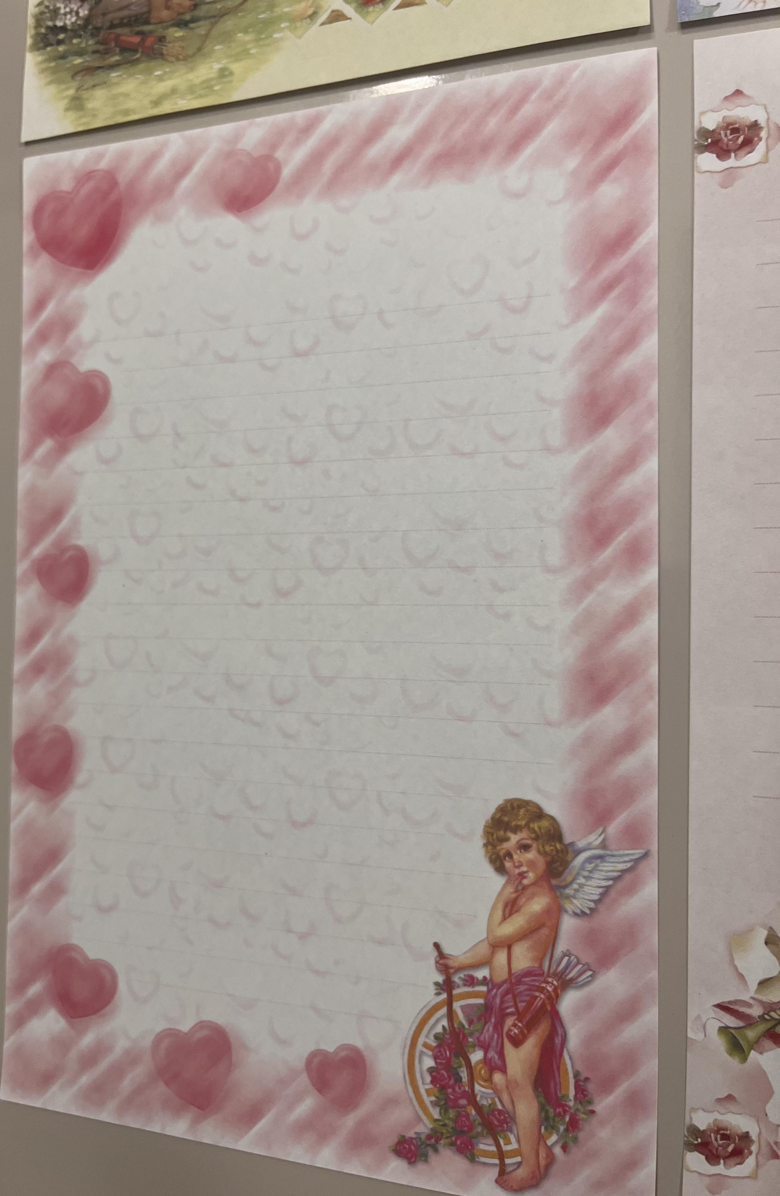 Papéis de carta angelical lote