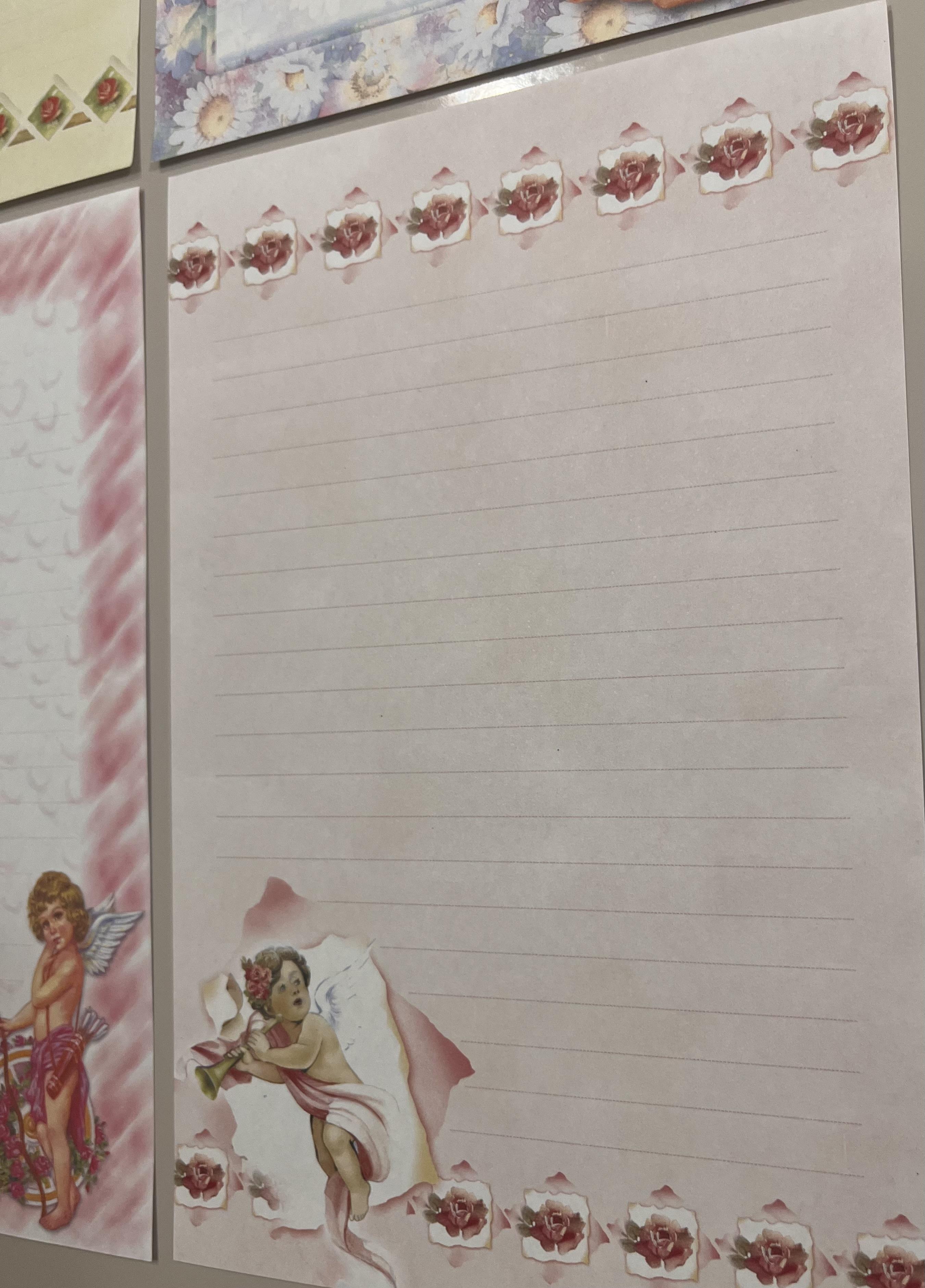 Papéis de carta angelical lote