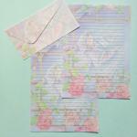Conjunto de Papel de Carta Vintage