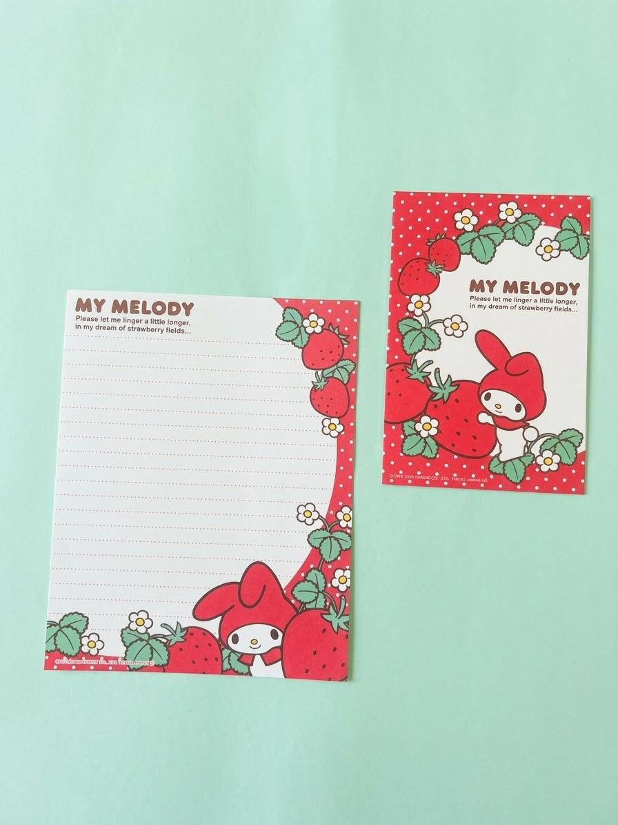 Papel de Carta My Melody Morangos