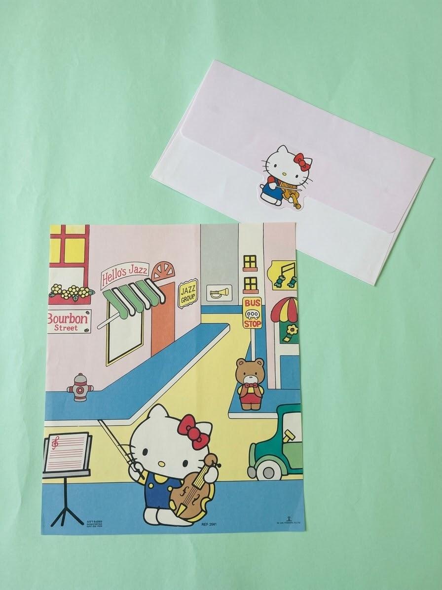 Papel de Carta Hello Kitty Jazz