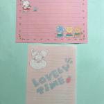 Lote Papel de Carta Vintage - Tema Coelhinhos & Amiguinhos Fofos