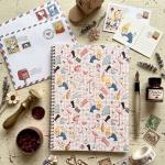 Caderno espiral grande da Alice