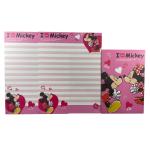 Conjunto de papel de carta do MIckey e Minnie -02