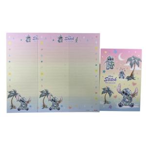 Conjunto de papel de carta do Stitch - 01